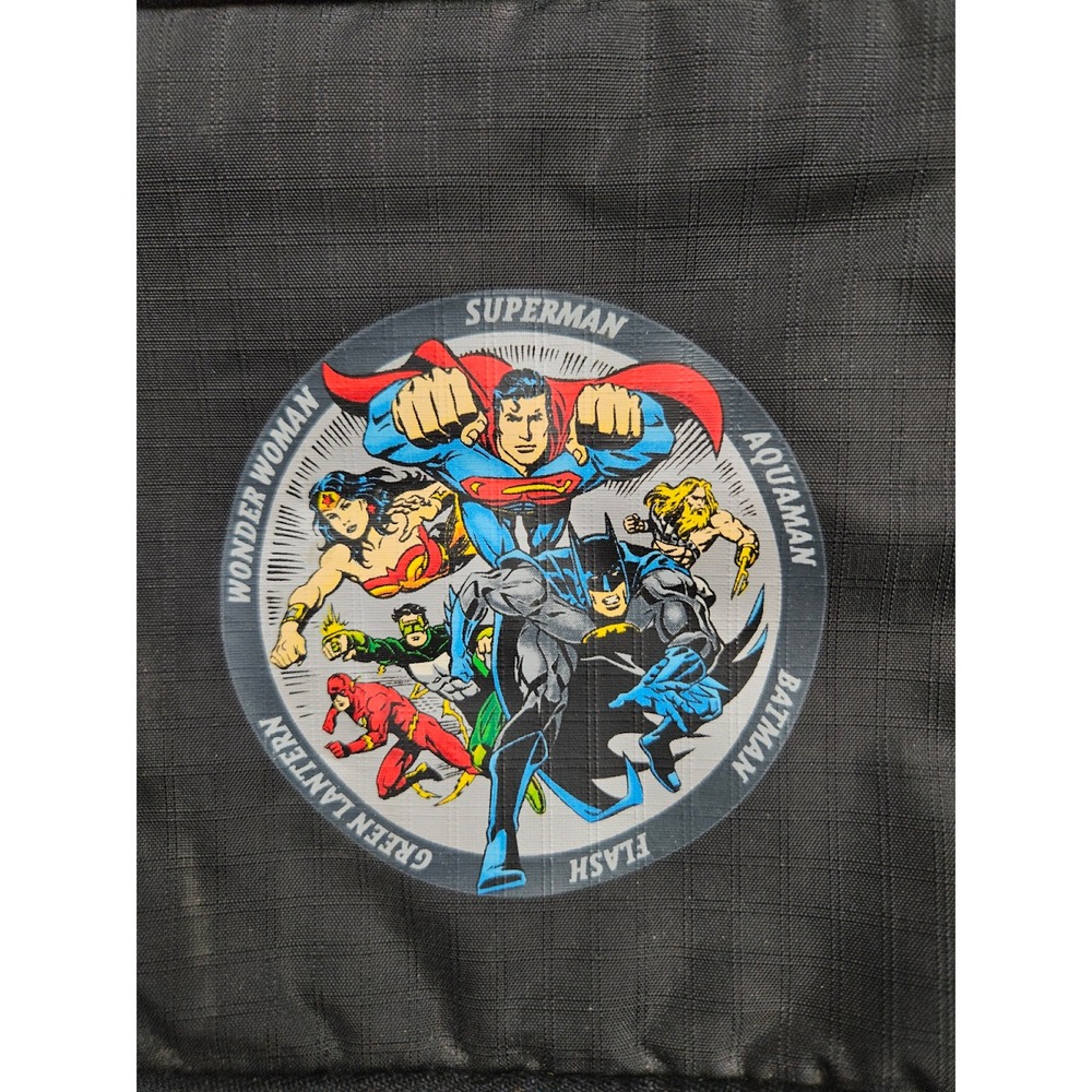 Warner Bros Justice League CD DVD Case Wallet Vintage 1999 DC Comics Black Bag - Picture 2 of 9